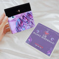 StephyDesignHK 2月生日專屬誕生月絲巾禮盒-生日鑽絲巾扣+ 絲巾禮盒套裝